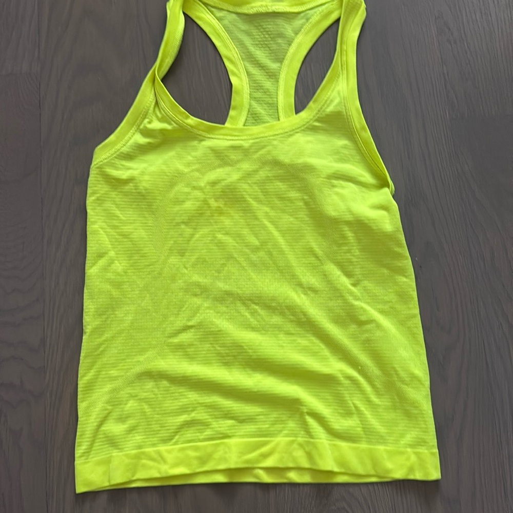yellow lulu tank top